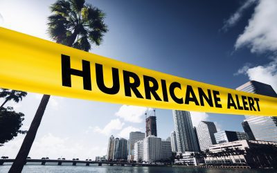 hurricane alert cordon tape in florida