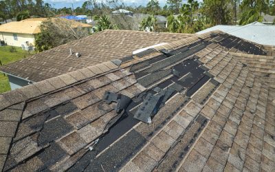fake wind damage shingles